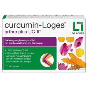 Curcumin-Loges arthro plus UC-II Kapseln, 120 St Kapseln Produktbild