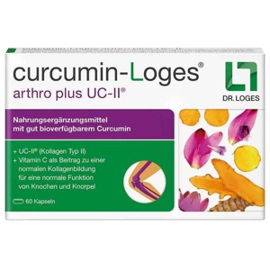 Curcumin-Loges arthro plus UC-II Kapseln, 60 St Kapseln Produktbild