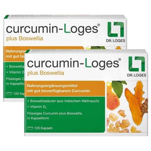 Curcumin-Loges plus Boswellia Kapseln, 2x120 St Kapseln Produktbild