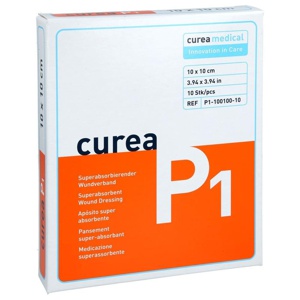 CUREA P1 superabsorb.Wundauflage 10x10 cm Produktbild