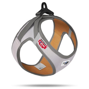 Curli Glow Clasp Vest Geschirr, grau Produktbild