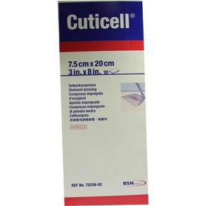Cuticell Salbenkompresse 7,5x20 cm, 10 St Wundgaze Produktbild