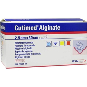 CUTIMED Alginate Alginattamponade 2,5x30 cm Produktbild