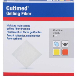 CUTIMED Gelling Fiber Kom.15x15 cm Hydrofaserverb. Produktbild