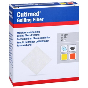 CUTIMED Gelling Fiber Kom.5x5 cm Hydrofaserverband Produktbild