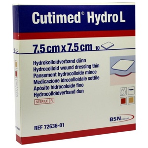 Cutimed Hydro L Hydrok.ver.7,5x7,5cm dÃ¼nn Produktbild
