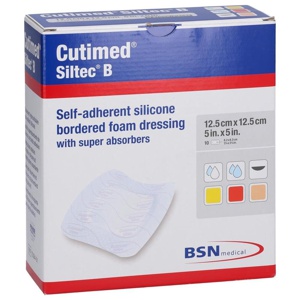 CUTIMED Siltec B Schaumverb.12,5x12,5 cm m.Haftr. Produktbild