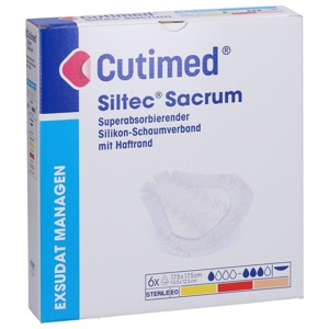 CUTIMED Siltec Sacrum 17,5x17,5 cm Kompressen Produktbild