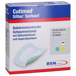 CUTIMED Siltec Sorbact B PU-Verb.15x15cm Produktbild