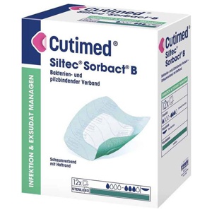 CUTIMED Siltec Sorbact B PU-Verb.7,5x7,5 cm Produktbild