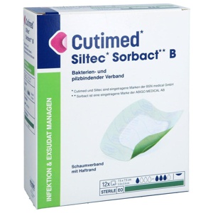 CUTIMED Siltec Sorbact B PU-Verb.7,5x7,5cm Produktbild