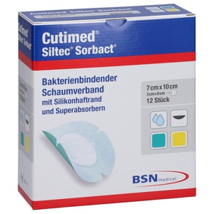CUTIMED Siltec Sorbact B PU-Verb.7x10cm oval Produktbild