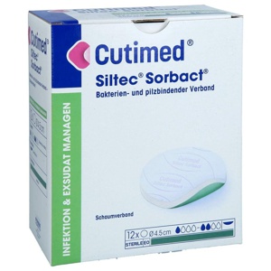 CUTIMED Siltec Sorbact PU-Verb.4,5cm o.Haftrand Produktbild