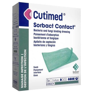 CUTIMED Sorbact Contact Kompressen 7x9 cm steril Produktbild