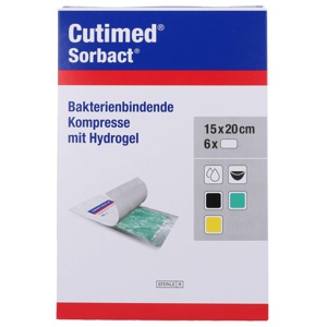 Cutimed Sorbact Gel Kompressen 15x20 Cm Produktbild