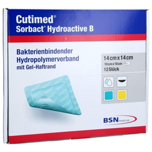 CUTIMED Sorbact Hydroactive B Gel-V.14x14 cm haft. Produktbild