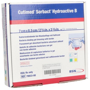 Cutimed Sorbact Hydroactive B Gel-v.7x8,5 Cm Haft. Produktbild