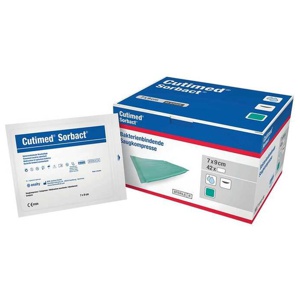 Cutimed Sorbact Kompressen 7x9 cm, 42 St Kompressen Produktbild
