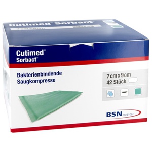 Cutimed Sorbact Saugkompressen 7x9 cm Produktbild