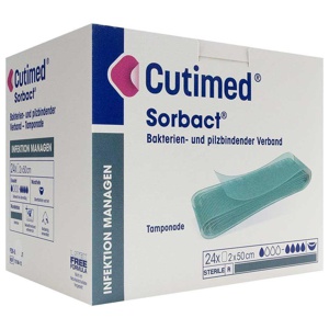 CUTIMED Sorbact Tamponaden 2x50 cm Produktbild
