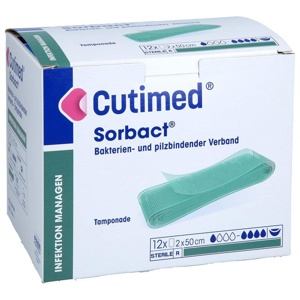 CUTIMED Sorbact Tamponaden 2x50 cm Produktbild