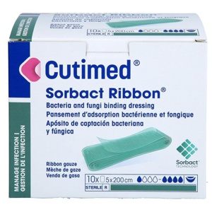 CUTIMED Sorbact Tamponaden Ribbon 5x200 cm Produktbild