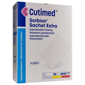 CUTIMED Sorbion Sachet Extra Wundaufl.5x5 cm Produktbild