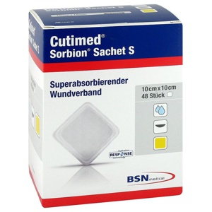 CUTIMED Sorbion Sachet S Wundauflage 10x10 cm Produktbild