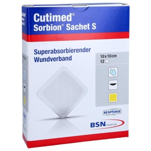 CUTIMED Sorbion Sachet S Wundauflage 10x10 cm Produktbild