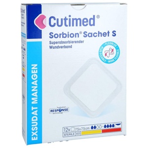 CUTIMED Sorbion Sachet S Wundauflage 7,5x7,5 cm Produktbild