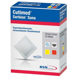 CUTIMED Sorbion SANA Wundauflage 12x12 cm Produktbild