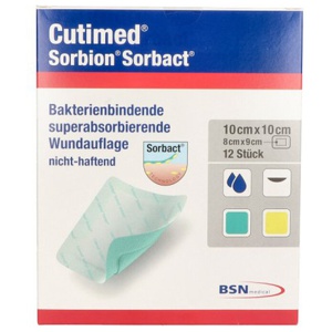 Cutimed Sorbion Sorbact Wundauflage 10x10 cm Produktbild