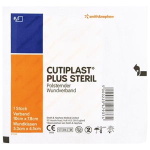 CUTIPLAST Plus steril 7,8x10 cm Verband 1 St Verband Produktbild