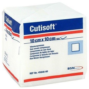 CUTISOFT Vlieskompressen unsteril 10x10 cm Produktbild