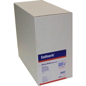 Cutisorb Saugkompressen unsteril 20x20 cm, 100 St Kompressen Produktbild