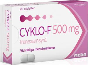 Cyklo-f, filmdragerad tablett 500 mg, 20 st produkt bild