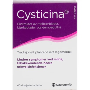 Cysticina tabletter 40 stk produktbilde