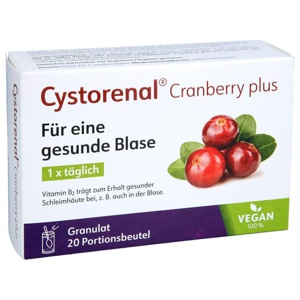 CYSTORENAL Cranberry plus 20 St Granulat Produktbild