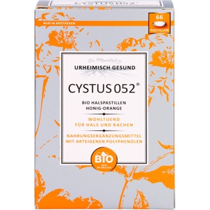 CYSTUS 052 BIO HALSPASTILLEN HONIG-ORANGE 66 St Pastillen Produktbild