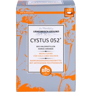 CYSTUS 052 BIO HALSPASTILLEN HONIG-ORANGE 132 St Pastillen Produktbild
