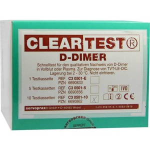 D-DIMER Cleartest Vollblut TVT LE DIC Produktbild