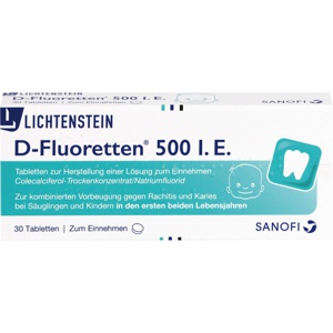 D-FLUORETTEN-500-Tabletten Produktbild
