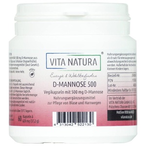 D-MANNOSE KAPSELN 500 mg Produktbild