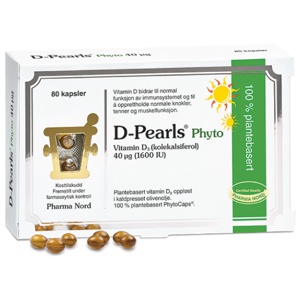D-Pearls Phyto 40 mcg kapsler 80 stk produktbilde