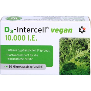 D3-INTERCELL vegan 10.000 I.E. Kapseln Produktbild