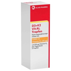 D3+K2 Vit AL 1000 I.E./50 μg Tropfen Produktbild
