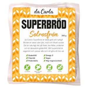 Da Carla Superbröd Solrosfrön 350g produkt bild