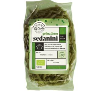 Da Carla Gröna Ärtor Pasta Sedanini 250 g produkt bild