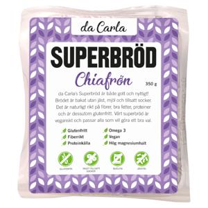 Da Carla Superbröd Chiafrön 350g produkt bild