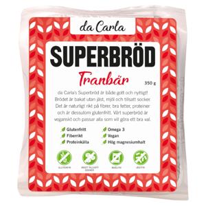 Da Carla Superbröd Tranbär 350g produkt bild